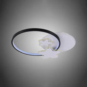 LED -csillár Sandrina 106W távirányítóval, csillag, hideg/forró/semleges fény, fehér, fekete fehér