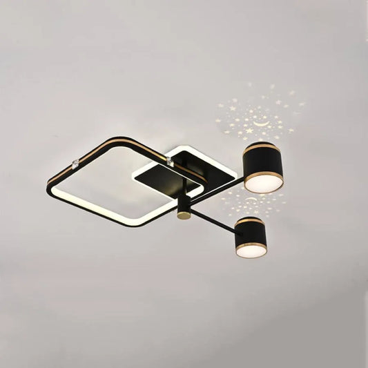 LED LULUS Scarlett 47W Dimable Black -szel