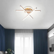 LED -csillár Tamara 96W távirányítóval, 3 elem, lineáris, hideg/forró/semleges fény, instabil, fehérarany