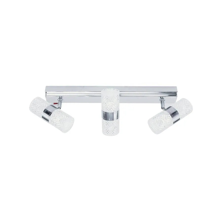 LED -csillár egy állítható kivetítővel, Zorela 18W, hideg/forró/semleges fény, fényes fehér króm