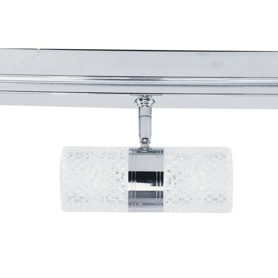 LED -csillár egy állítható kivetítővel, Zorela 18W, hideg/forró/semleges fény, fényes fehér króm