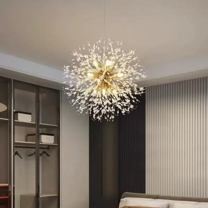 Schönbrunn Crystal Chandelier, 6x G9, 40 cm átmérőjű, fényes arany, állítható magasság