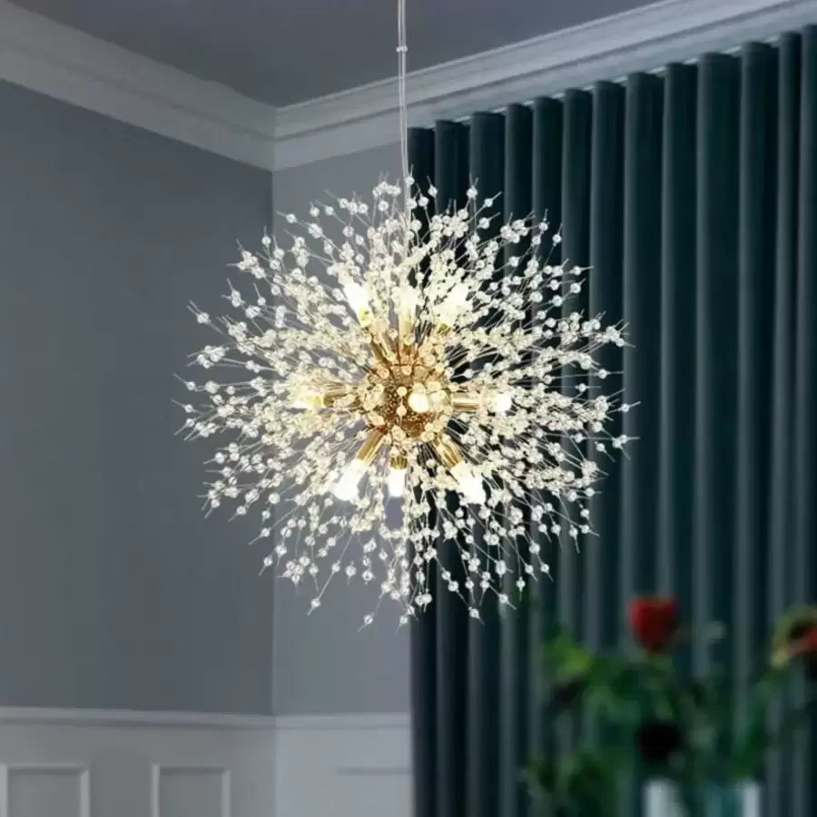 Schönbrunn Crystal Chandelier, 6x G9, 40 cm átmérőjű, fényes arany, állítható magasság
