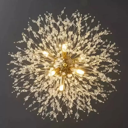 Schönbrunn Crystal Chandelier, 6x G9, 40 cm átmérőjű, fényes arany, állítható magasság