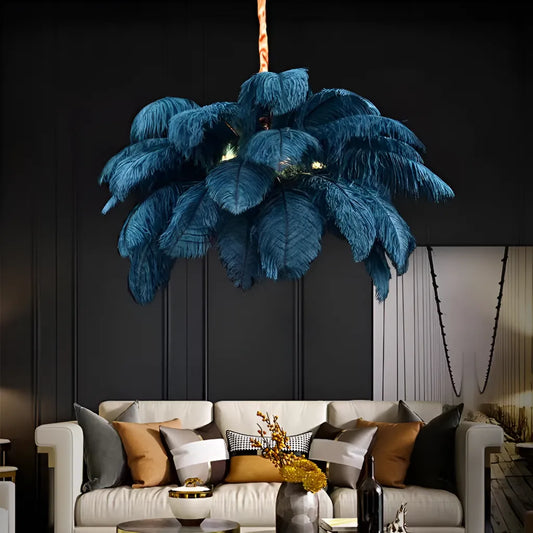Thalis Chandelier, 40W LED toll, sötétzöld