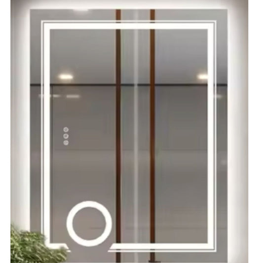 Mirror LED téglalap alakú 60x80cm Magia Canto Touch System Dimable Belerció
