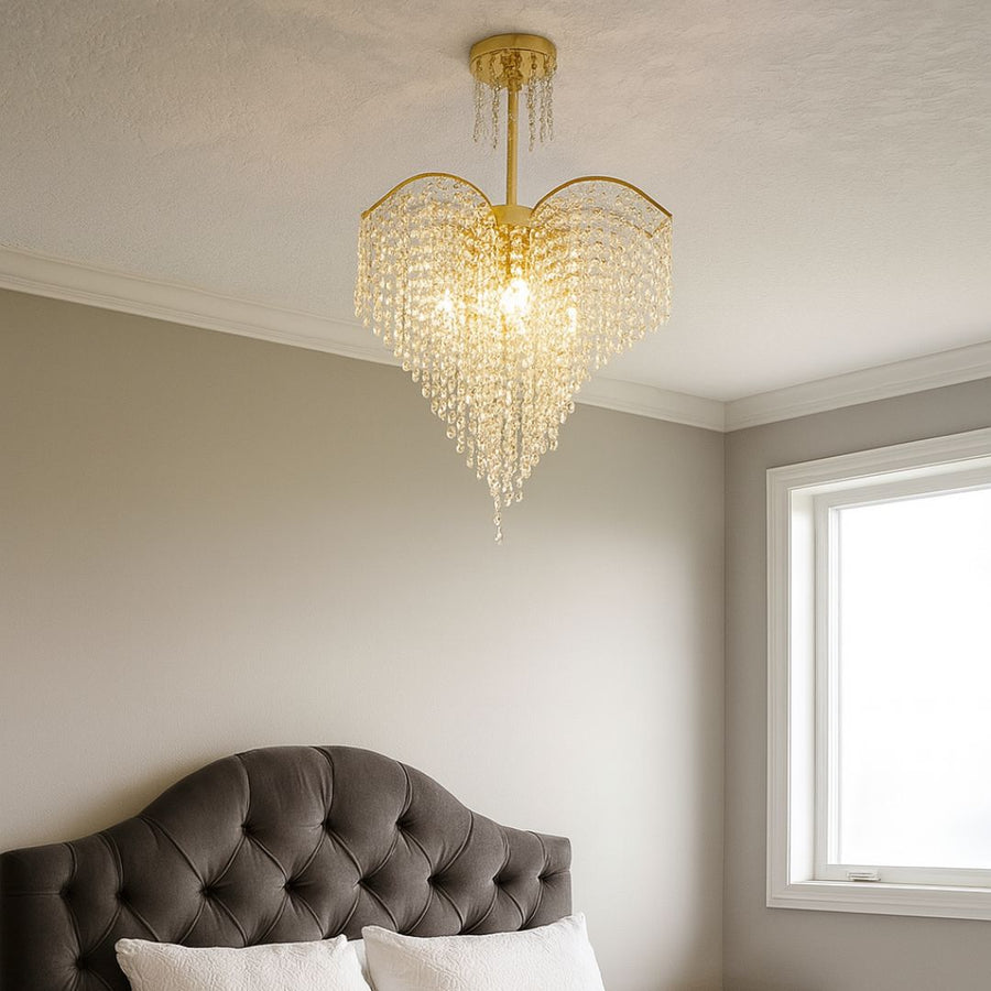 Crystal Chandelier Conwy Eleganza, 4xe27, 47 cm átmérőjű, arany