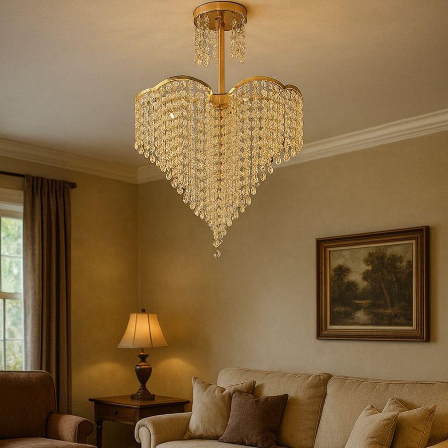 Crystal Chandelier Conwy Eleganza, 4xe27, 47 cm átmérőjű, arany