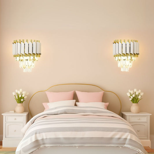Alkalmazza a Crystal Chandelier Versailles piccolo -t, 2xe14, fehér