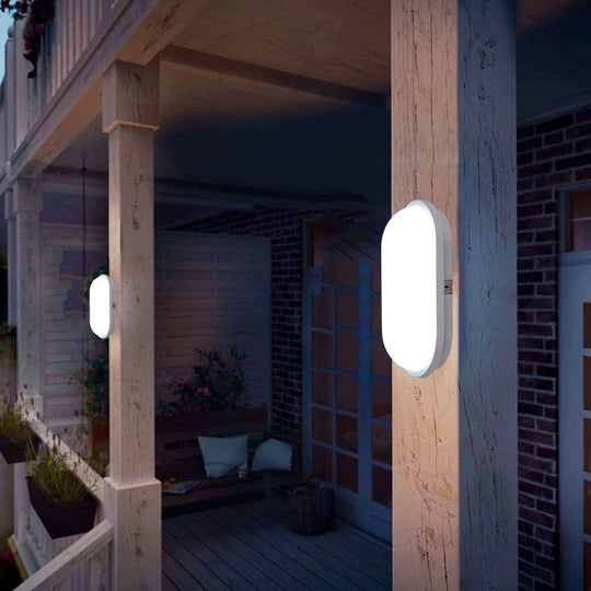 Kültéri LED fali lámpa, IP65, fehér, meleg fény, 3000K, fehér kültéri fali lámpák alapértelmezett cím Alessandro Design
