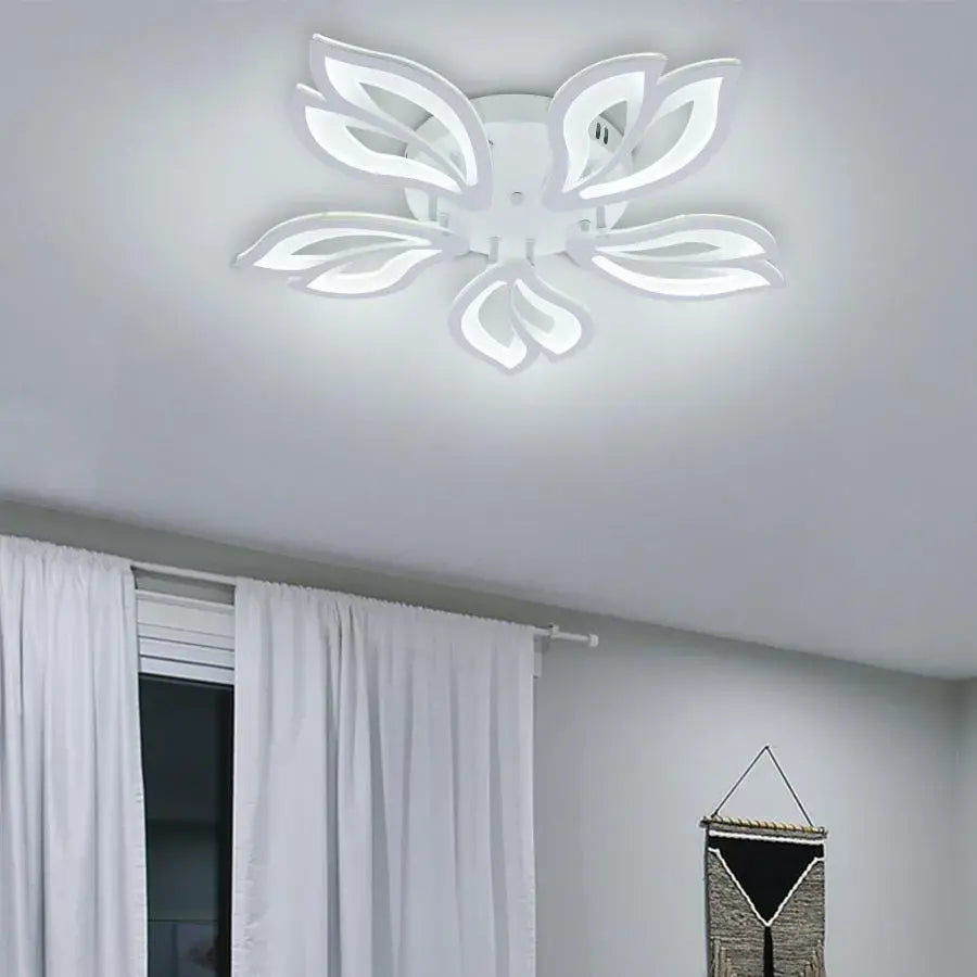 LED -csillár távirányítóval 75W, 5 elem, hideg/forró/semleges fény, instabil, fehér