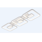 LED -csillár távirányítóval Felix 75W, 3 négyzet, hideg/forró/semleges fény, instabil, fehér