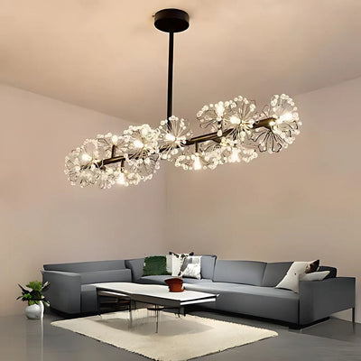 Crystal Chandelier Peterhof regalis 16x G4, 120 cm hosszúság, fekete