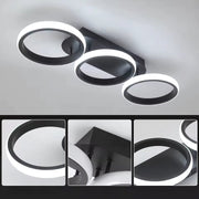 LED LED Elio 24W, 3 kör, lineáris, hideg/forró/semleges fény, fekete