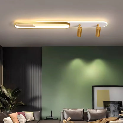 LED -csillár Fisso Camilla állítható kivetítővel, 69W, hideg/forró/semleges fény, fényes arany