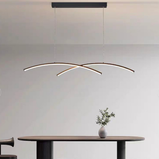 LED -csillár Gildis távirányítóval, 30W, hideg/forró/semleges fény, Unkind, fekete