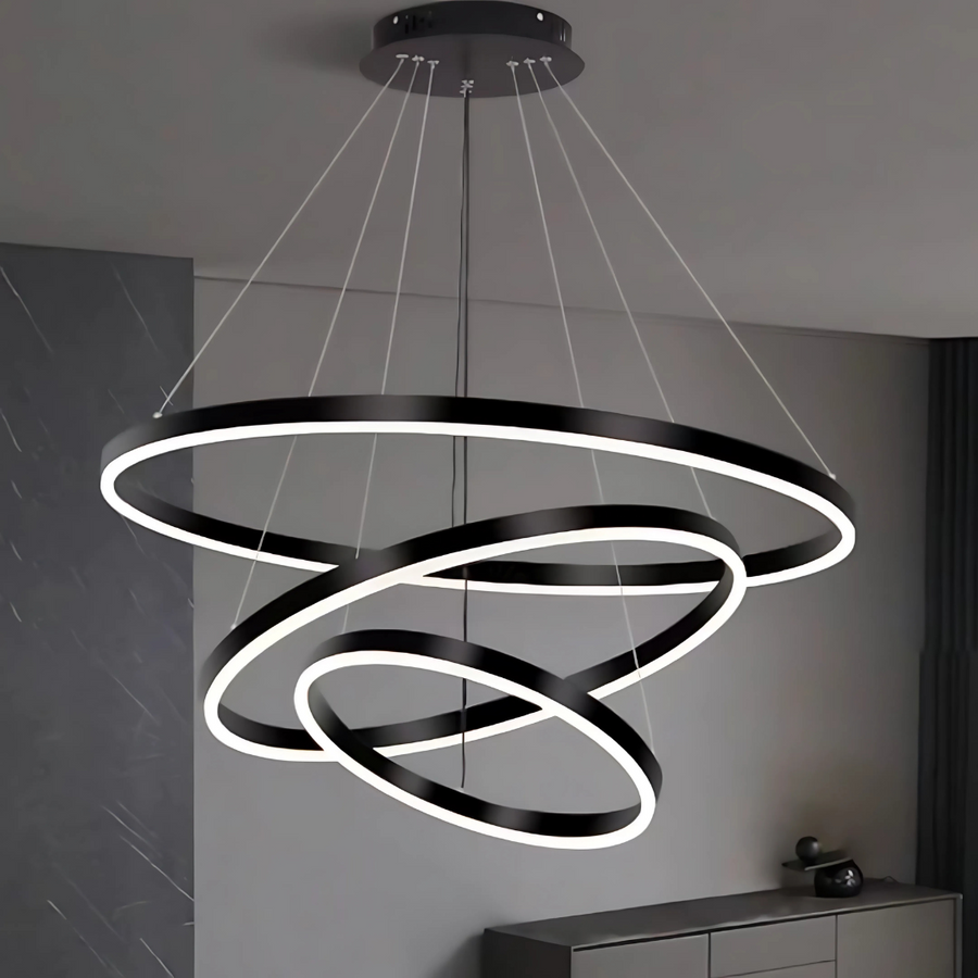 Pagano 46W felfüggesztett LED, hideg/forró/semleges fény, instabil, fekete, állítható magasság