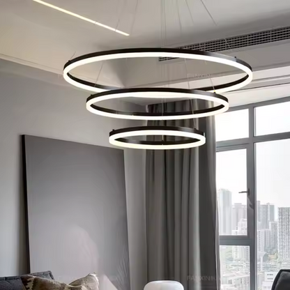 Pagano 46W felfüggesztett LED, hideg/forró/semleges fény, instabil, fekete, állítható magasság