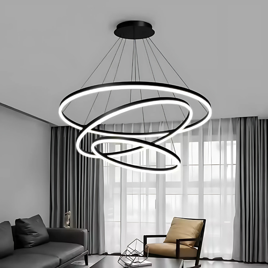 Pagano 46W felfüggesztett LED, hideg/forró/semleges fény, instabil, fekete, állítható magasság