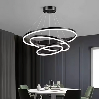 Pagano 46W felfüggesztett LED, hideg/forró/semleges fény, instabil, fekete, állítható magasság