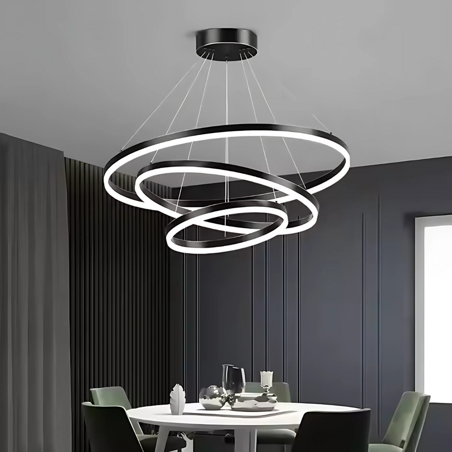 Pagano 46W felfüggesztett LED, hideg/forró/semleges fény, instabil, fekete, állítható magasság