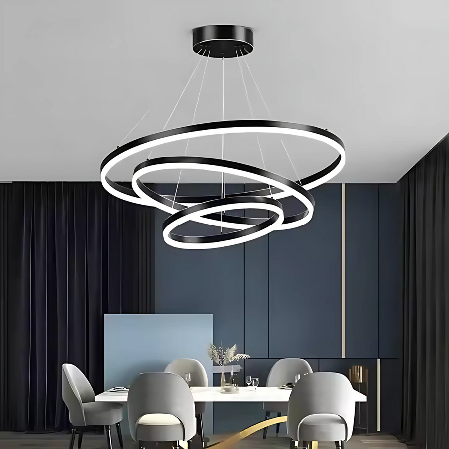 Pagano 46W felfüggesztett LED, hideg/forró/semleges fény, instabil, fekete, állítható magasság