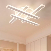 LED chandelier with Shawn 85W remote control, linear, cold/hot/neutral light, white, white
