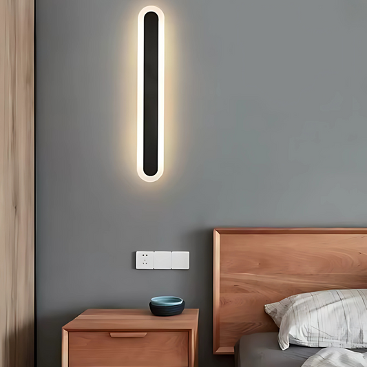 Vigyen fel Suha külső LED -t, 30 cm hosszúságot, 4W, IP65, fém, lineáris, fekete