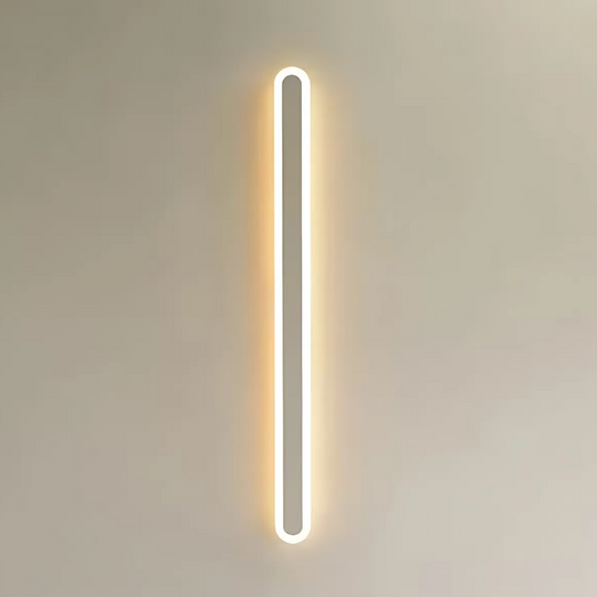 SUHA kültéri LED fali lámpa, hossz 60 cm, 8 W, IP65, fém, lineáris, fehér kültéri fali lámpák alapértelmezett cím Alessandro Design