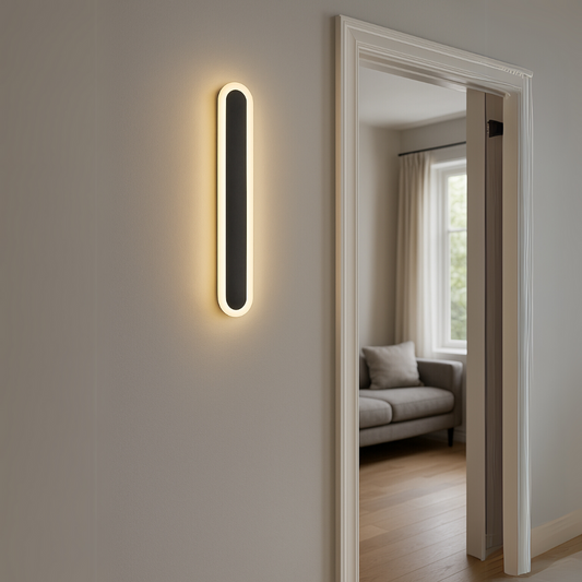 Vigyen fel Suha külső LED -t, 70 cm hosszúságot, 10W, IP65, fém, lineáris, fekete