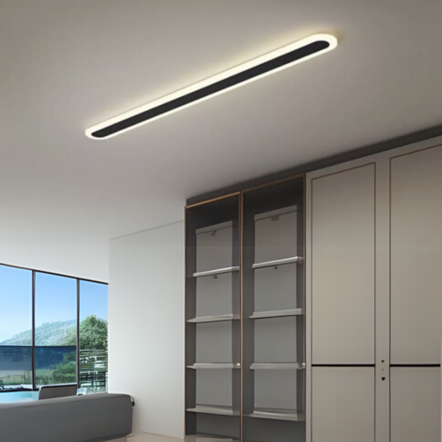 Vigyen fel Suha külső LED -t, 90 cm hosszúságot, 13W, IP65, fém, lineáris, fekete