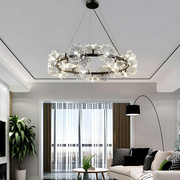 Crystal Chandelier Peterhof Magno, 62 cm átmérőjű, 25xg4, fekete, állítható magasság