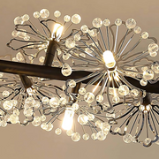 Crystal Chandelier Peterhof Magno, 62 cm átmérőjű, 25xg4, fekete, állítható magasság