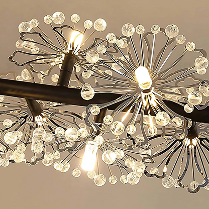 Crystal Chandelier Peterhof Magno, 62 cm átmérőjű, 25xg4, fekete, állítható magasság