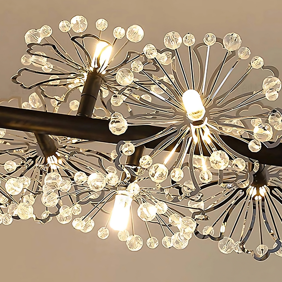 Crystal Chandelier Peterhof Magno, 62 cm átmérőjű, 25xg4, fekete, állítható magasság