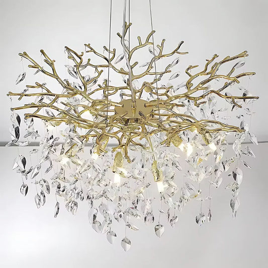 Crystal Chandelier Waltz Rhapsody, 5x G9, arany, 45 cm, állítható magasság