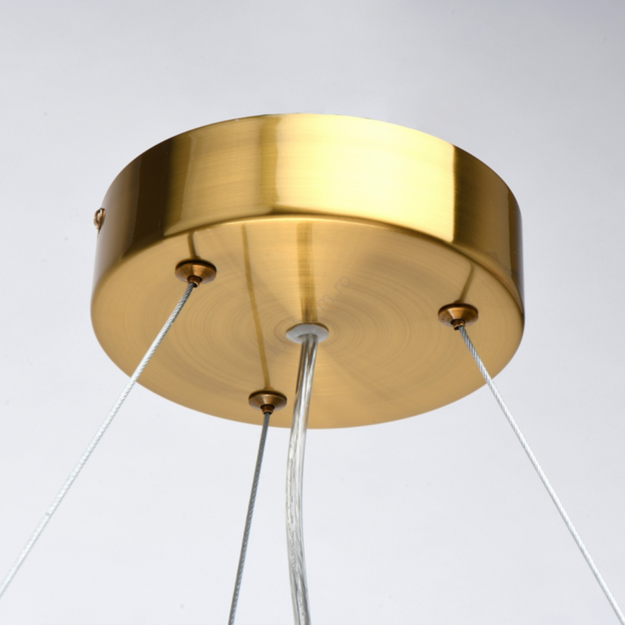 Candelabru Elegant LED, 93W, Lumina Calda/Rece/Neutra, Auriu