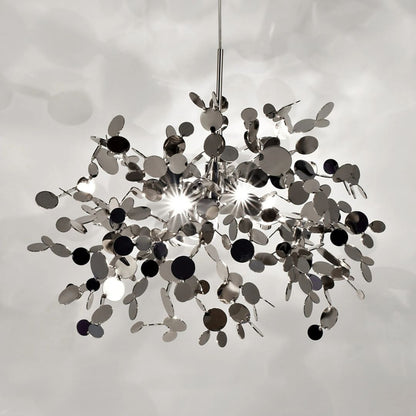 Modern csillár, Capricio Allegro, 2XE14, 40 cm átmérőjű, fényes króm, állítható magasság
