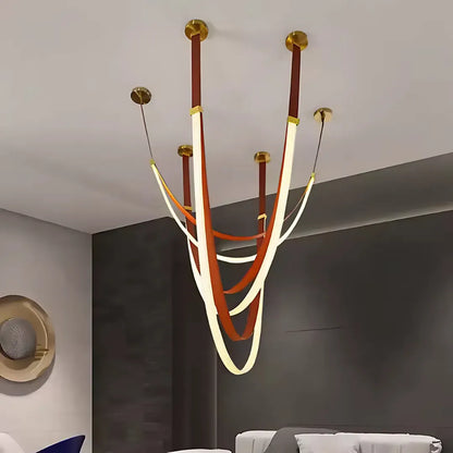 Candelabru Modern, LED, ARIA Largo, 36W, lumina Neutra, Maro