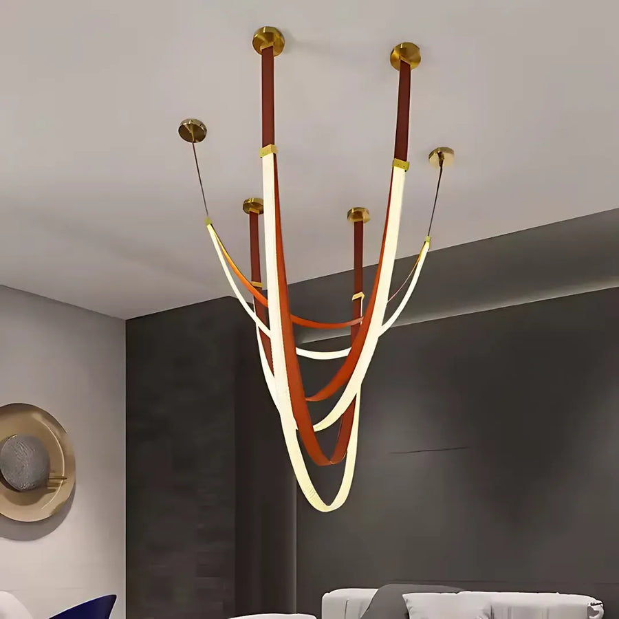 Candelabru Modern, LED, ARIA Largo, 36W, lumina Neutra, Maro