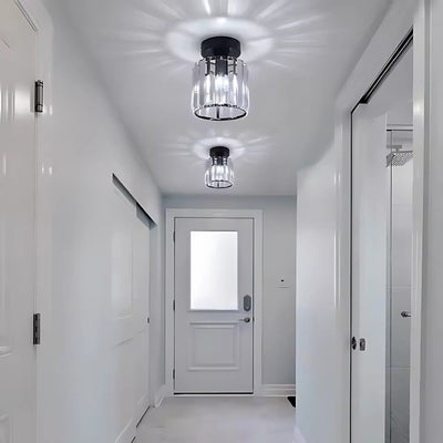 Klasszikus grúz csillár, 1x E27, üvegbúra, fekete, fém és üveg