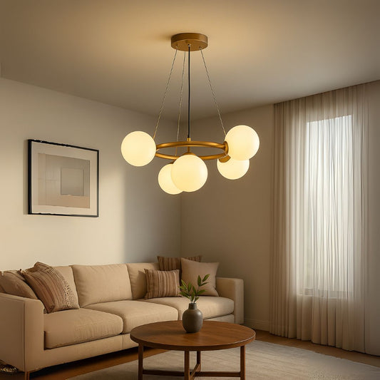 Roberto Chandelier, 5x G9, arany, fém, állítható magasság