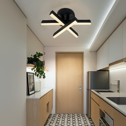 LED LED LED LUD, 18W, fekete, fém, hideg/forró/semleges fény