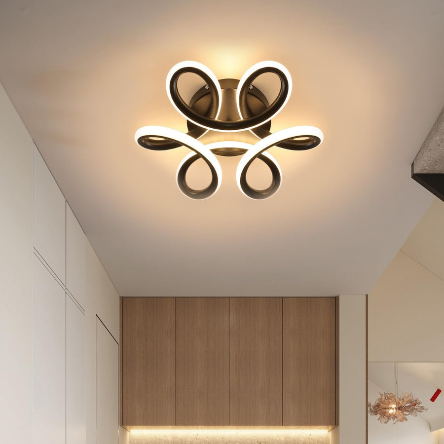 LED LED Vertex Helix, 44W, hullámos, hideg/forró/semleges fény, fekete