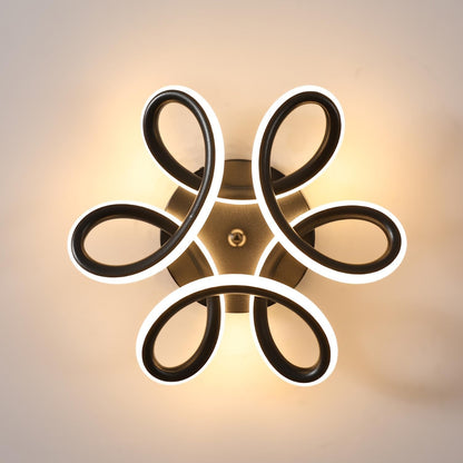 LED LED Vertex Helix, 44W, hullámos, hideg/forró/semleges fény, fekete