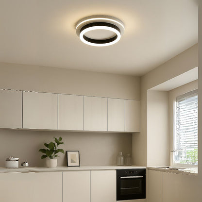 Modern 24W LED -es csillár, 20 cm átmérőjű, kerek, hideg/forró/semleges fény, fekete