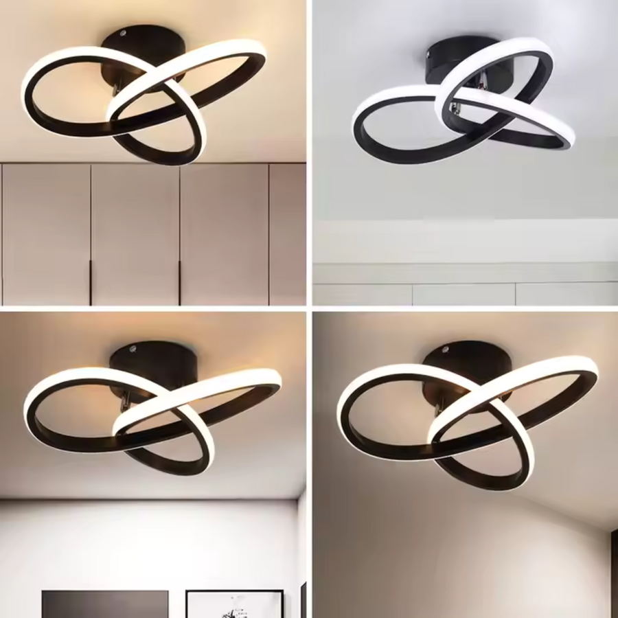 LED LED Vertex Infinitum 26W, hideg/forró/semleges fény, fekete