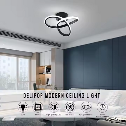LED LED Vertex Infinitum 26W, hideg/forró/semleges fény, fekete