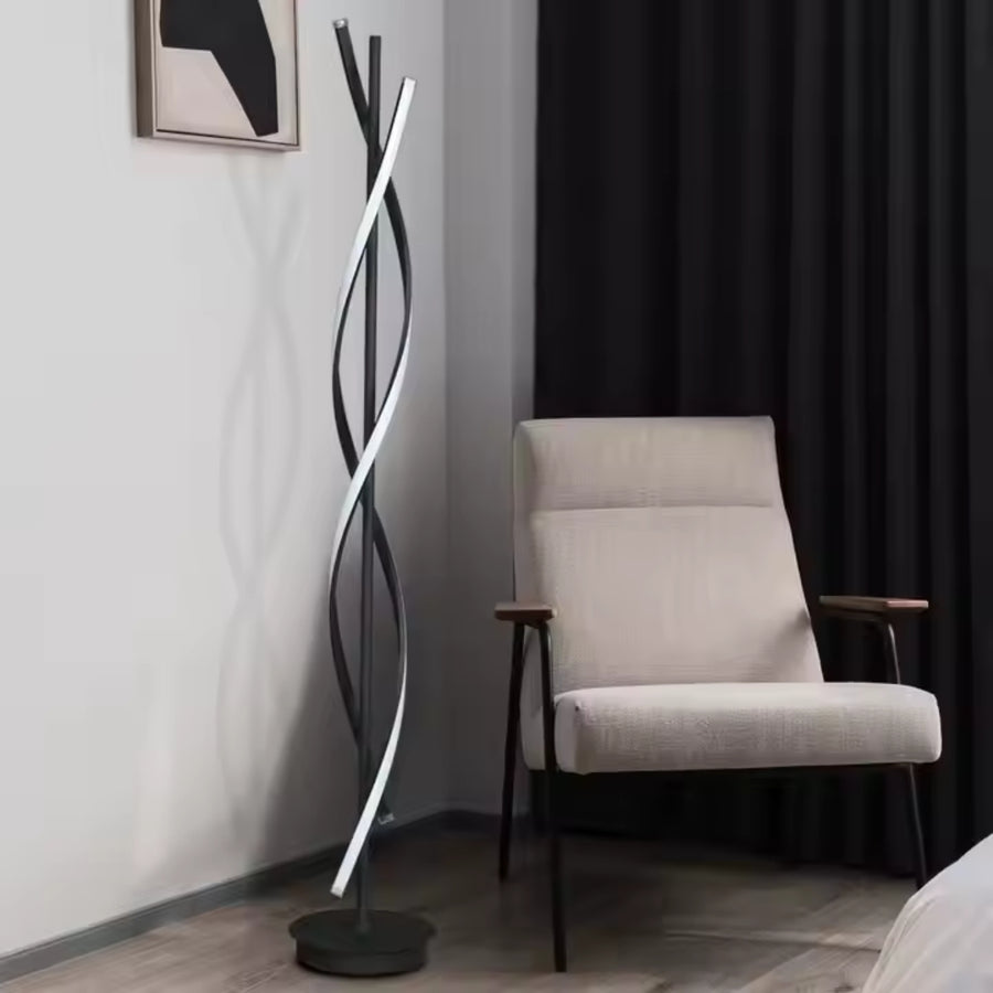 LED LED UPSILON, 48W, 3000K/4000K/6000K, fém és akril, fekete