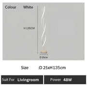 LED LED UPSILON, 48W, hideg/forró/semleges fény, fém és akril, fehér
